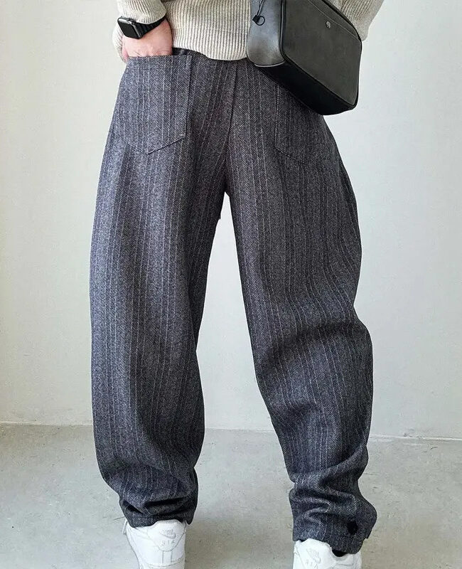The Coralie Casual Wide Leg Trousers Detail – La Rose Couture Trousers & Skirts