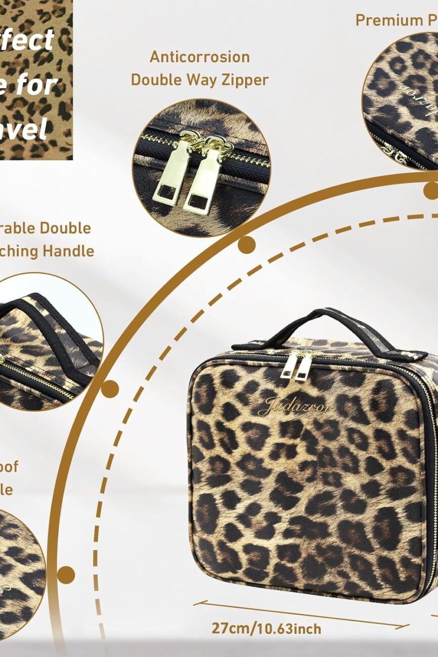 PU Leather LED Lighted Makeup Case with Mirror