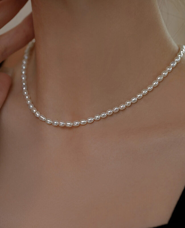 The Capucine Stainless Steel Imitation Pearl Necklace Gold U Shaped Pendant Jewelry – La Rose Couture Jewellery & Accessories