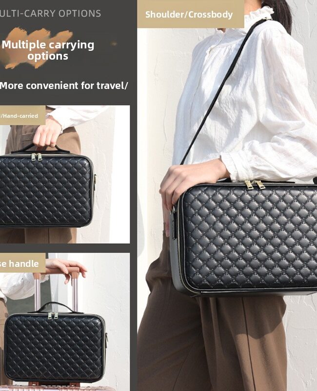 The Hermione Portable Led Makeup Box with Mirror Detail – La Rose Couture Handbags & Clutches