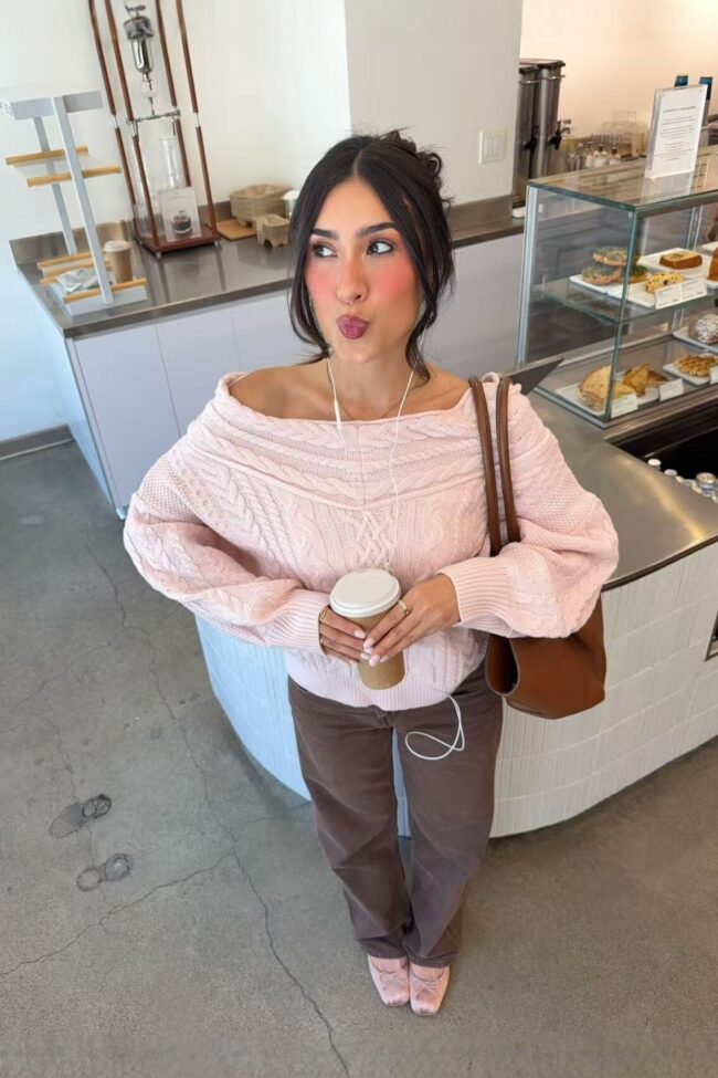 The Tatiana Knit Sweater Detail – La Rose Couture Coats & Jackets