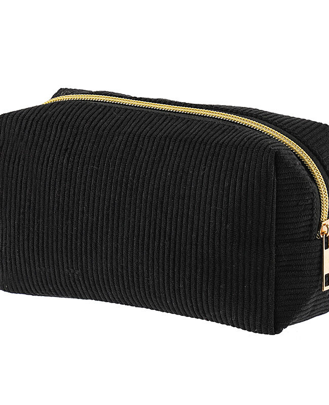The Zephyrine Simple Corduroy Large Capacity Cosmetic and Stationery Storage Bag Detail – La Rose Couture Handbags & Clutches