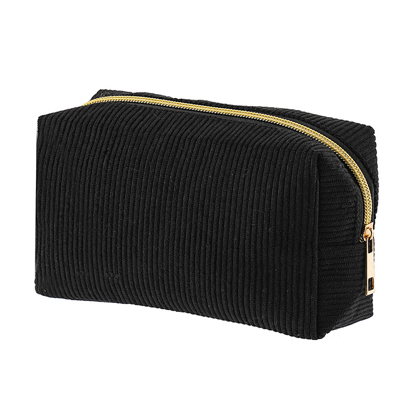 Simple corduroy large-capacity cosmetic and stationery storage bag - Image 4