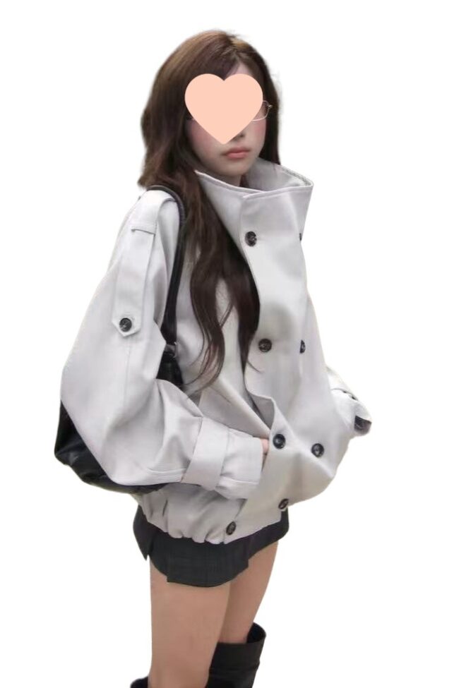 The Ophelie Trench Coat Detail – La Rose Couture Coats & Jackets