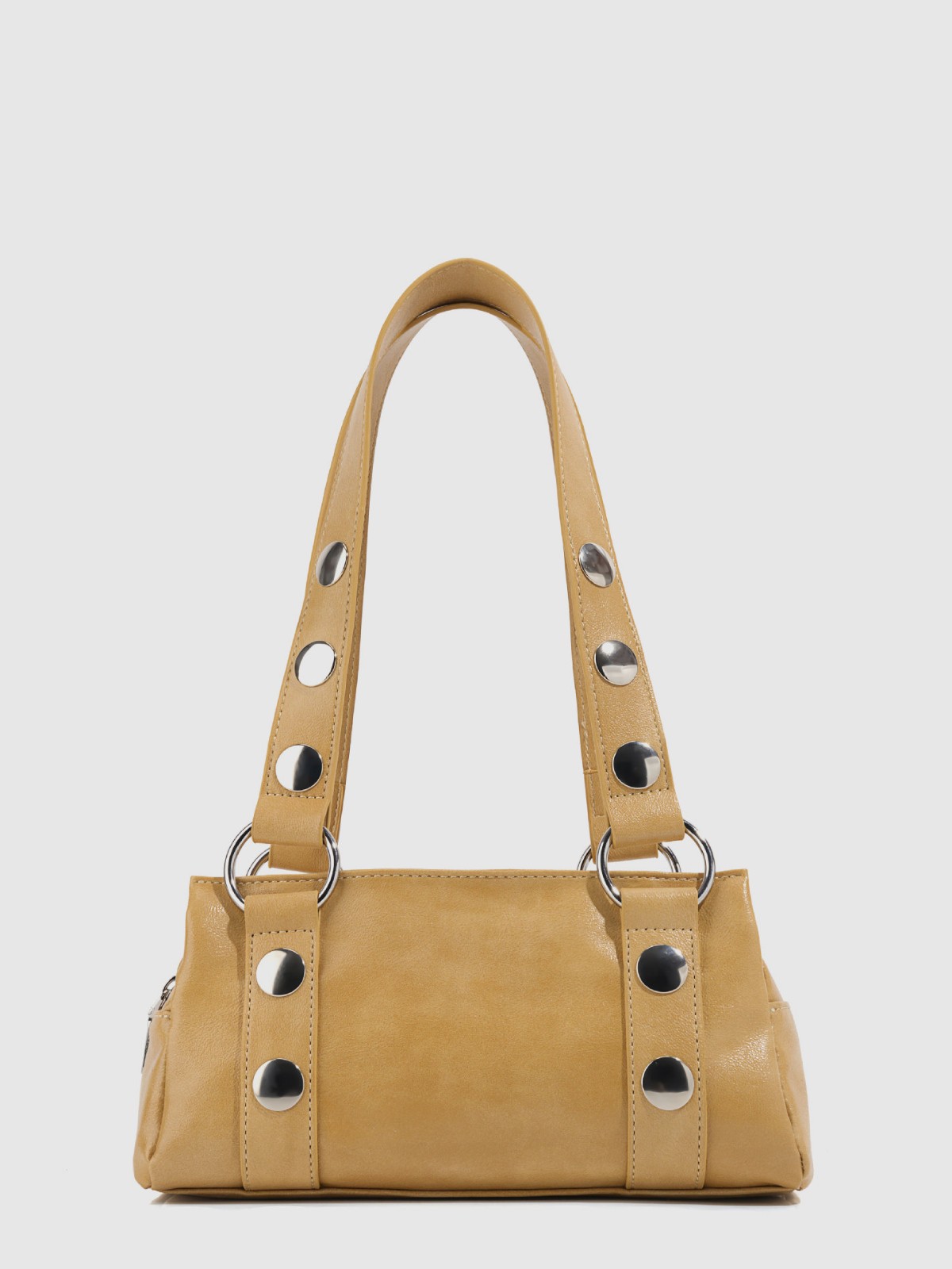 Trendy Rivet Pillow Shoulder Bag - Image 5