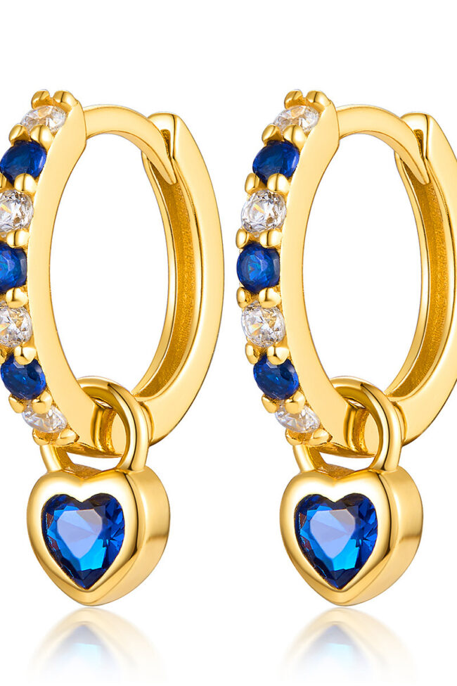 The Nathalie Heart Shaped Earrings Detail – La Rose Couture Jewellery & Accessories