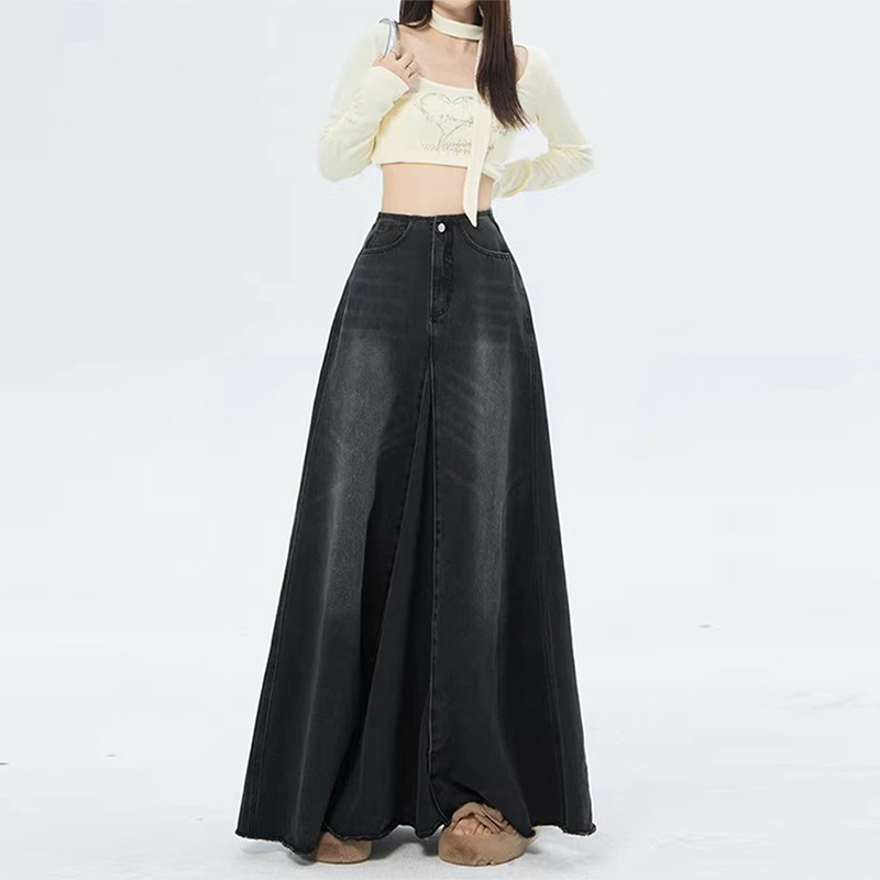 Vintage Denim A-Line Skirt - Image 3