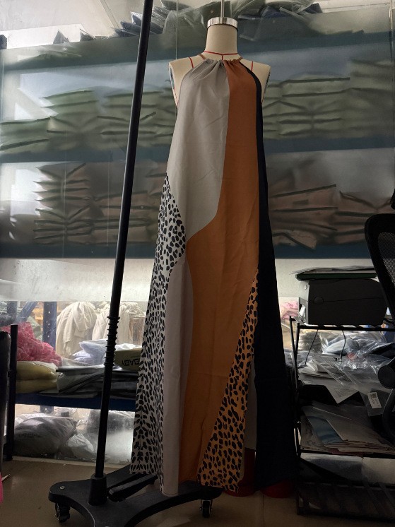 Bohemian Printed Sleeveless Slit Long Dress - Image 2