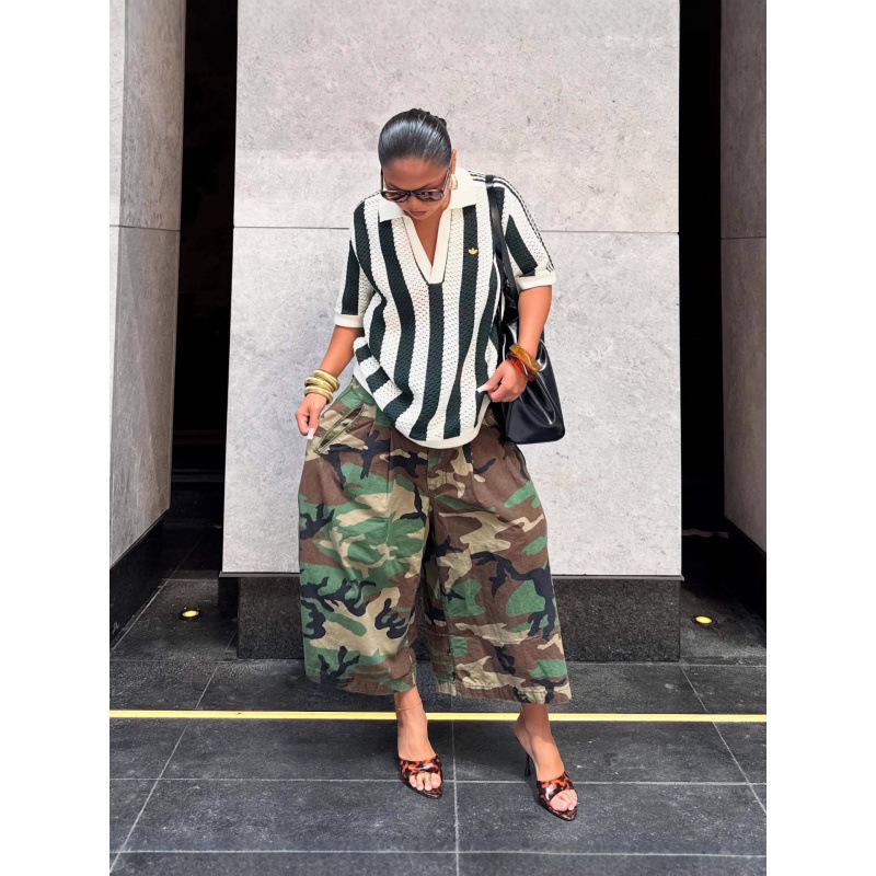 Women's Camouflage Wide-Leg Casual Pants - Image 5