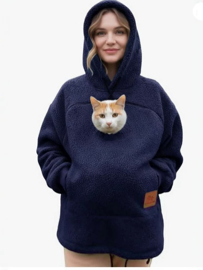 Unisex Fleece Hoodie with Hood - Image 3