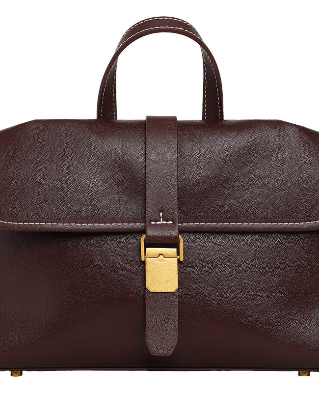 The Iris Leather Messenger Crossbody Bag Detail – La Rose Couture Handbags & Clutches