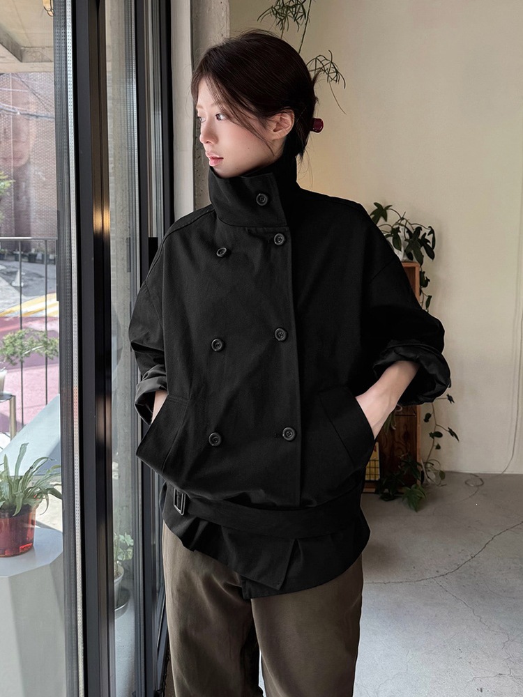Double-breasted windbreaker jacket - Image 3