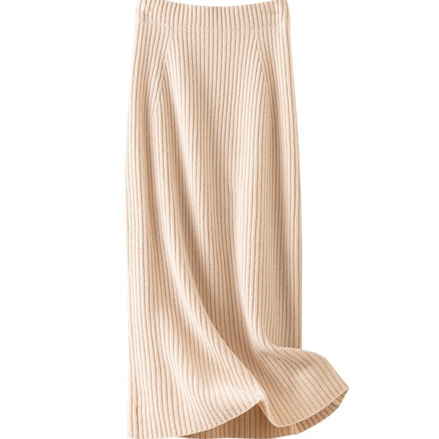Women's Wool Mid-Length Skirt for Winter - Image 5