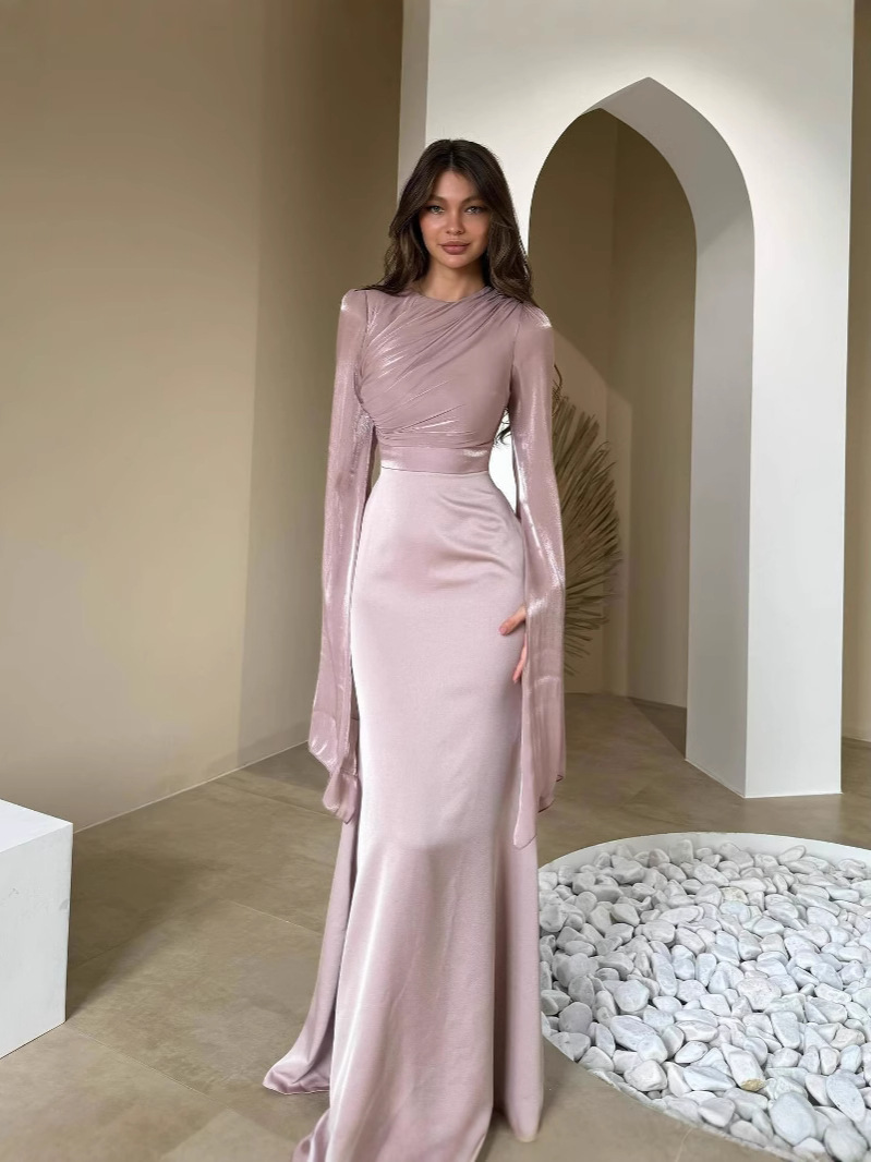 Womens Bat Sleeve Dress - Image 3